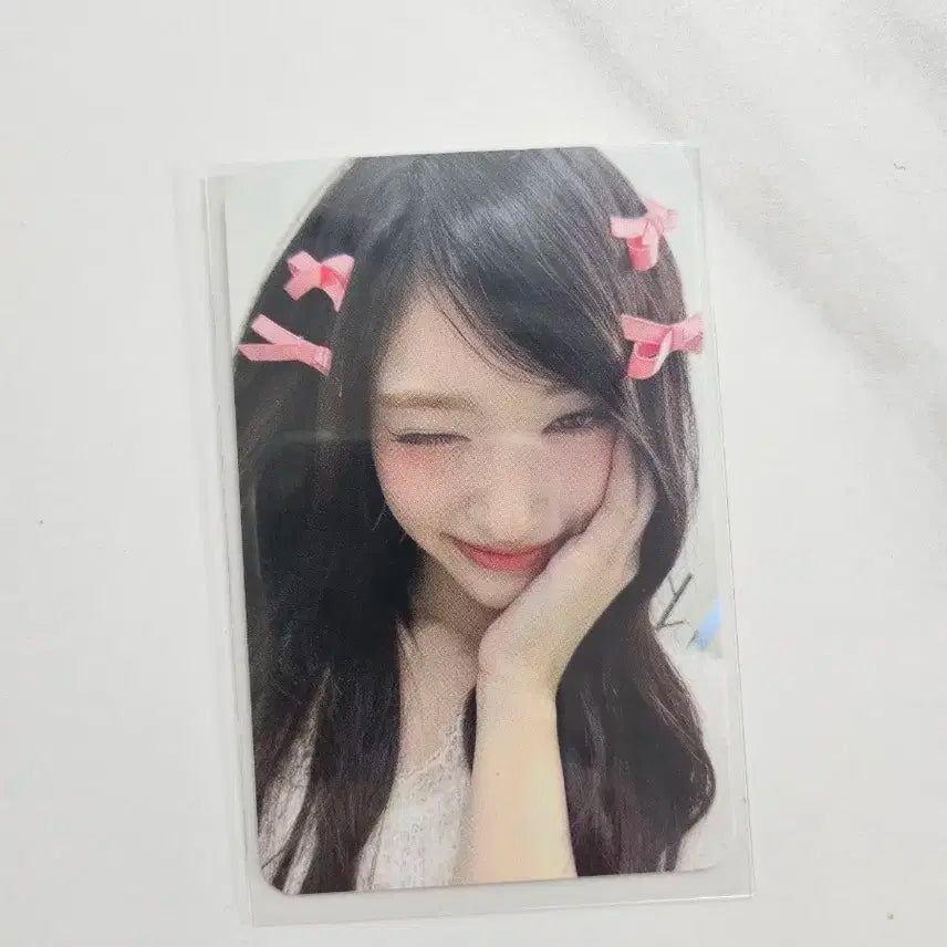 아이브 이서 콘서트 럭키드로우 발레코어 리본핀 포토카드