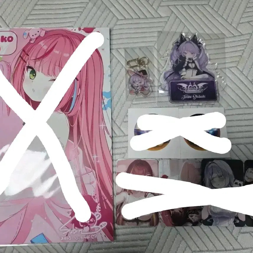 스텔라이브  비공굿 서큐버스 부키,마녀 키링