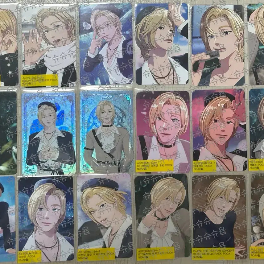 플레이브 노아 포토카드 51장+애니플러스 증사 일괄