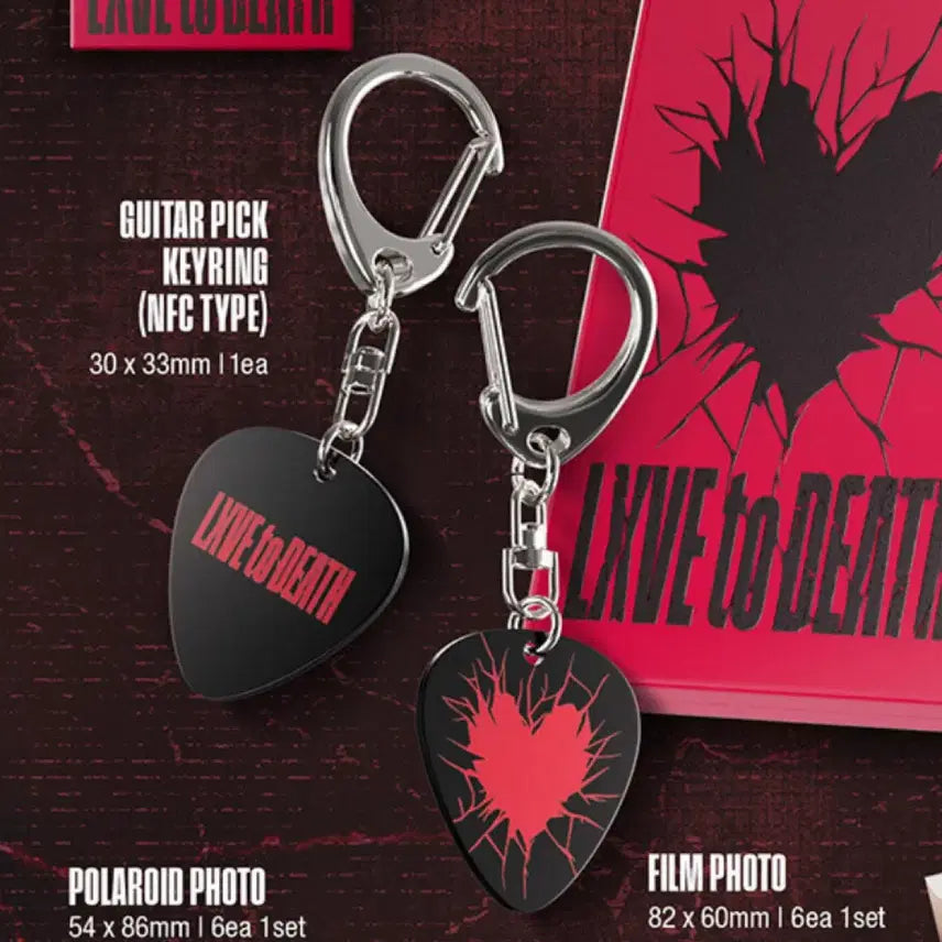 엑디즈 틴케이스 기타 피크 키링