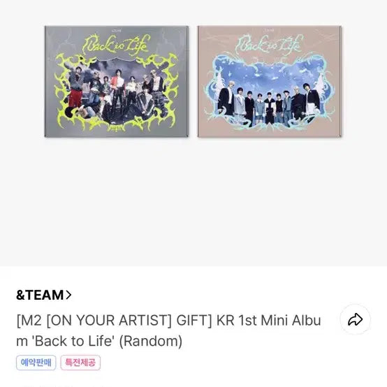 앤팀 백투라 미개봉 앨범 gaze ver 양도