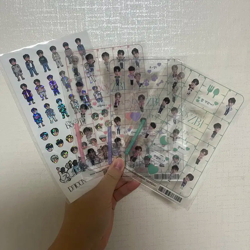 제베원 제로베이스원 디아이콘 팝업 스티커 4종