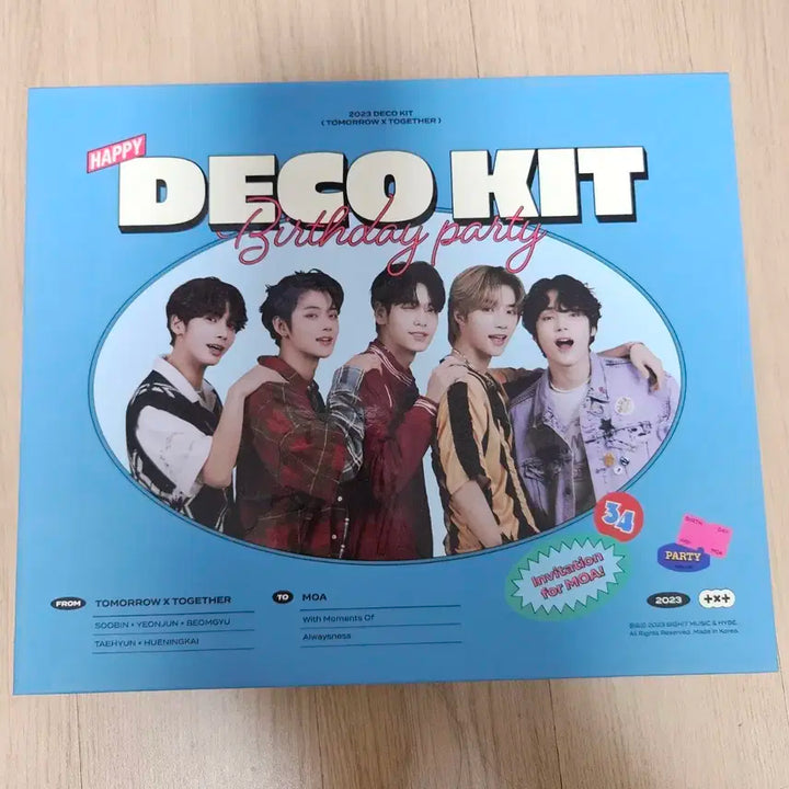 투모로우바이투게더 2023 데코 키트 최수빈최연준최범규강태현휴닝카이