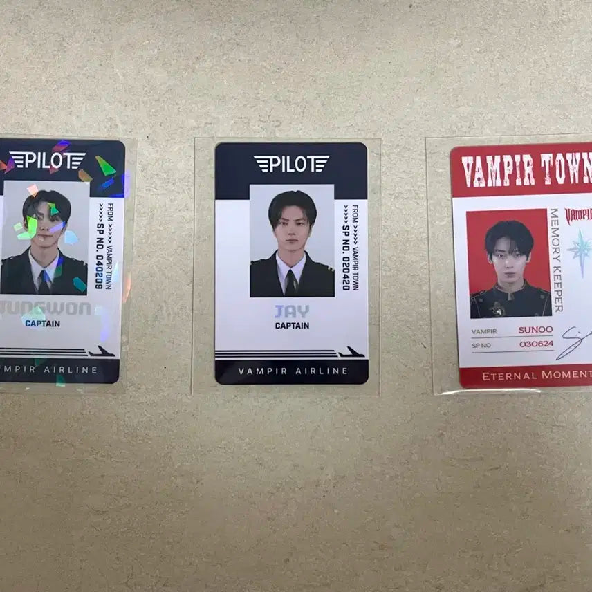 엔하이픈월드 포토카드 (QR사용) 제이기장 정원기장 뱀파이어선우