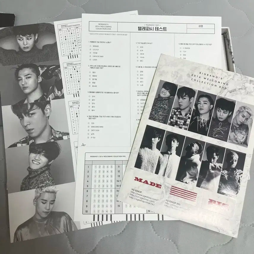 빅뱅 2016 웰커밍 컬렉션 DVD