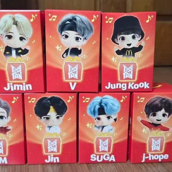 맥도날드 BTS 해피밀 타이니탄 세트 방탄