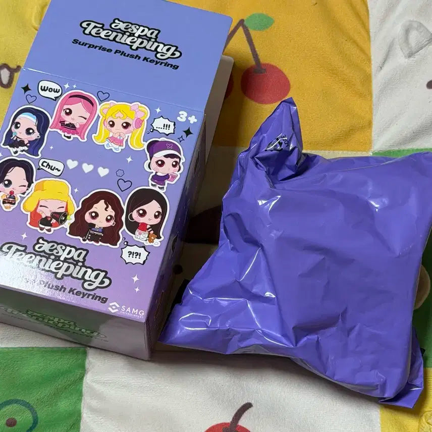 티니핑X에스파 서프라이즈 플러시 키링 닝닝 더티워크 버전