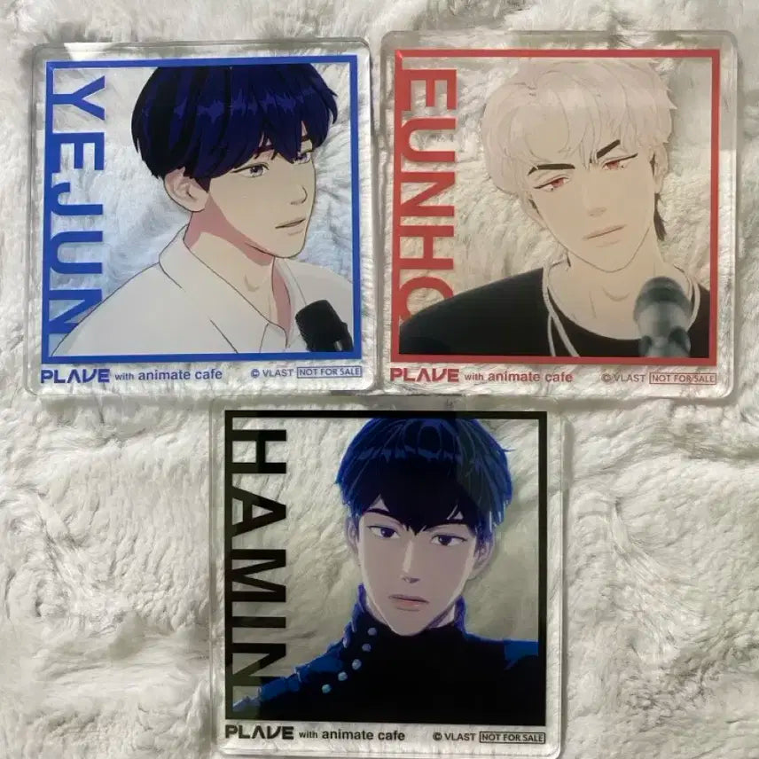플레이브 애니메이트 5만원 아크릴 코스터 특전 예준 하민 은호