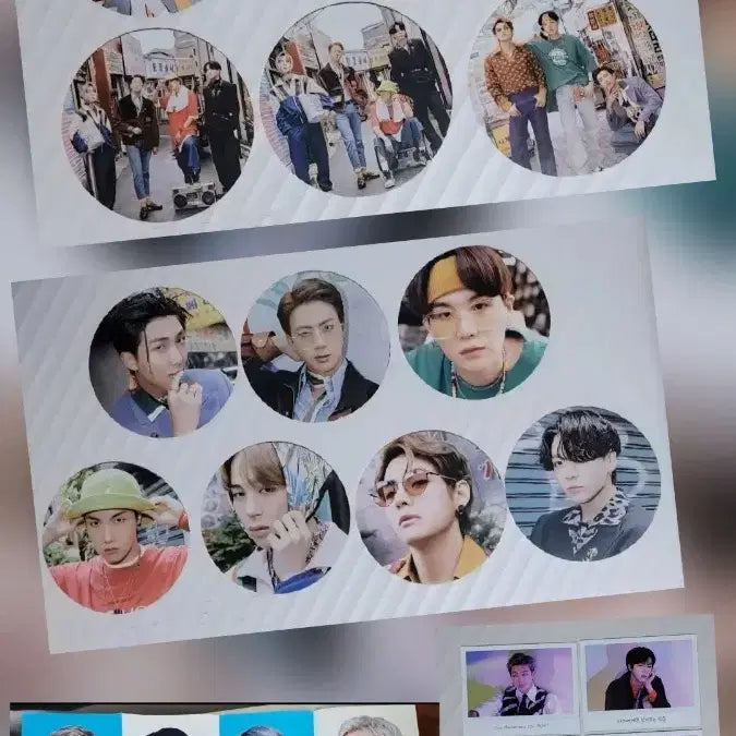 방탄 CD형 포토(13장)+타이백 포스터(미개봉)+인스턴트포토 6장