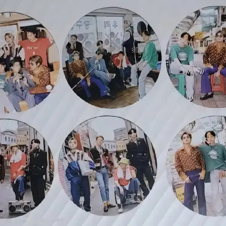 방탄 CD형 포토(13장)+타이백 포스터(미개봉)+인스턴트포토 6장