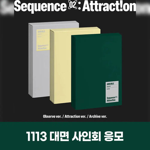 [Hallyu4U - Fansign] (11/13) JJ Muse - AND2BLE / [Sequence 02: Attraction] [Offline Fansign Event]