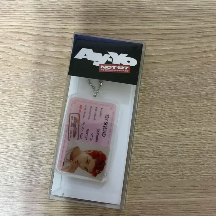 엔시티127 태용 에이요 아이디카드 키링 아이디포토 미개봉