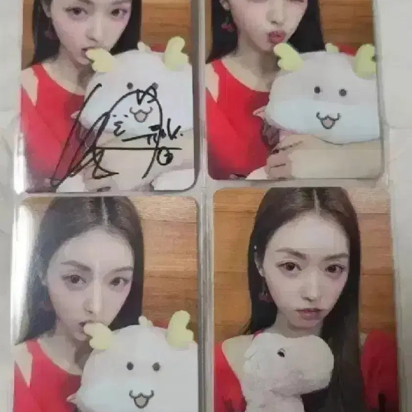 오마이걸 유아 유시아 보더라인(루프탑)사인 포카 + 특전3장