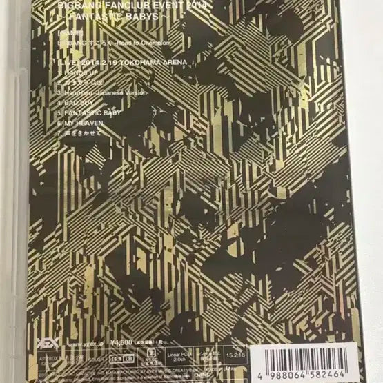 빅뱅 2014 일본 vip 팬클럽 이벤트 DVD