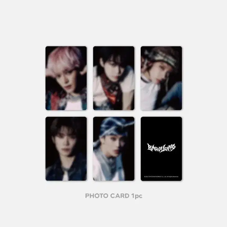 엔시티유 마크 배기진스 데님 포켓 키링 포토카드 포카 미개봉