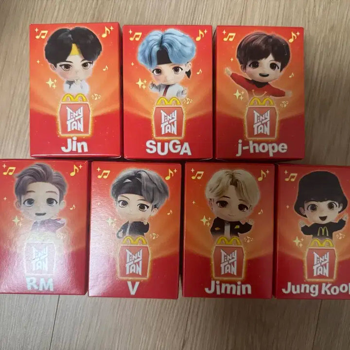 맥도날드 BTS TinyTAN 피규어 일괄 방탄 해피밀