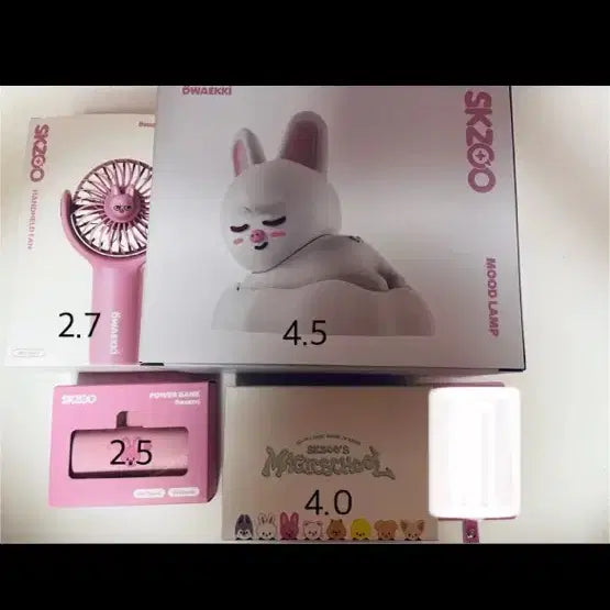 SKZOO 캐릭터 상품 모음 (무드등/선풍기) 스키즈 스키주 돼끼 무드등