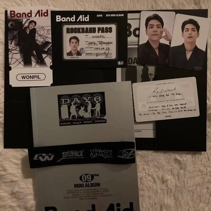 데이식스 밴드에이드 앨범 원필 풀셋