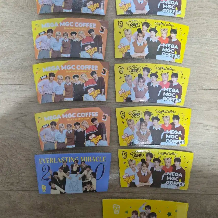 라이즈 메가커피 컵홀더 일괄 엔시티위시 슈퍼주니어