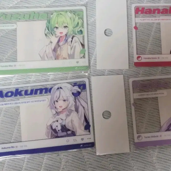 스텔라이브 봄빛데이트 sns풍 아크릴 카드