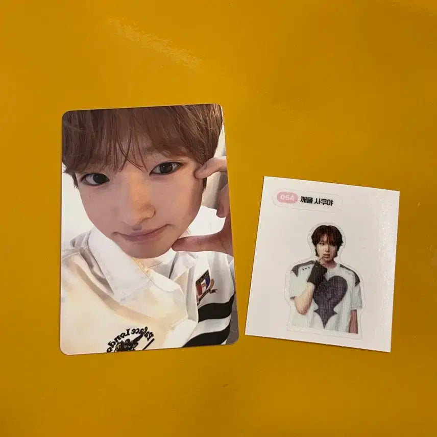 엔시티위시 사쿠야 포카 1  + 띠부씰 1 일괄 판매