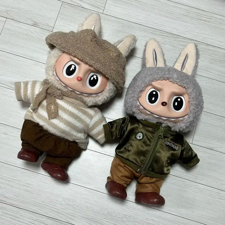 일괄) 인형뽑기 라부부 인형 (옷, 모자, 신발 등 모두 포함 !)