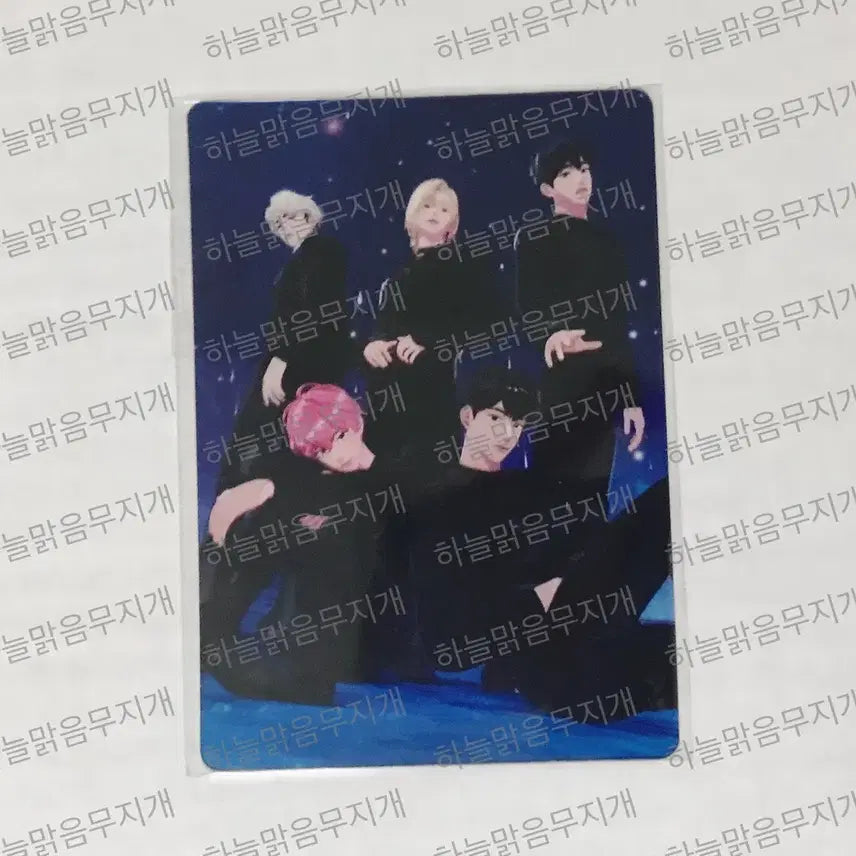 플레이브 삼왜 굿즈 기다릴게 블랙 빅 투명 포카 미개봉