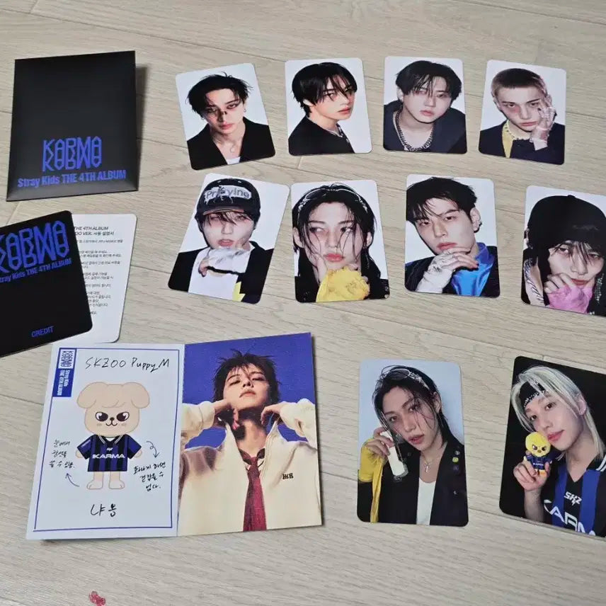 스트레이키즈 카르마 스키주 필릭스 포카 퍼핌 카드