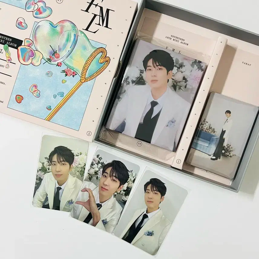 세븐틴 FML 캐럿반 원우 포카 바인더 세트
