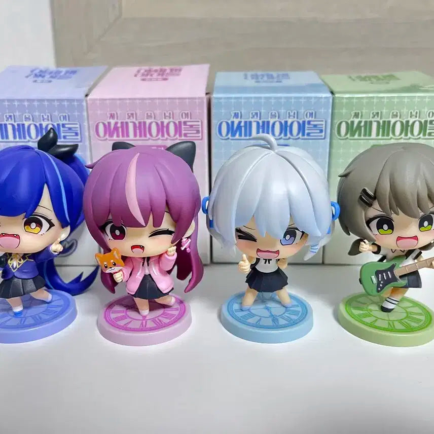 이세계아이돌 sd피규어 4종 (비찬,고세구,주르르,릴파)