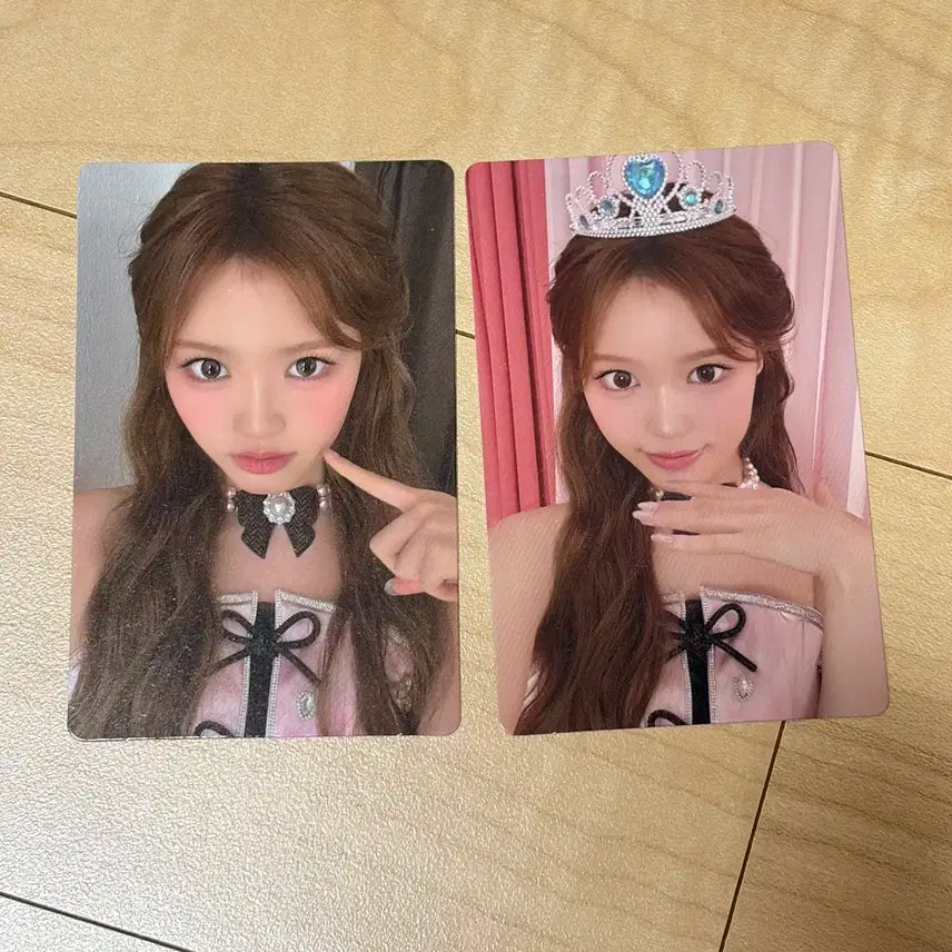 이즈나 정세비 팬콘 트레카 포카 포토카드 2장 일괄