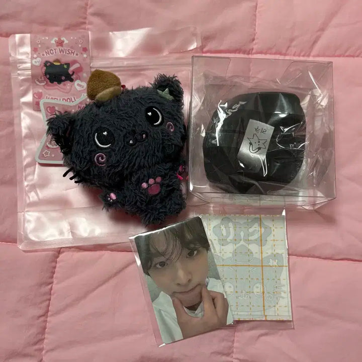 엔시티 위시 위시돌 꼬질쿠리(초판)+엠디 모자 +리쿠 생일 엠디 일괄