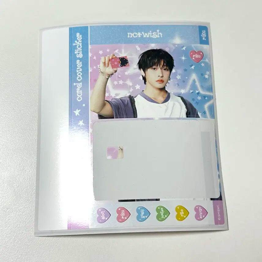 엔시티위시 카드 스티커 쿠리 리쿠 반쪽