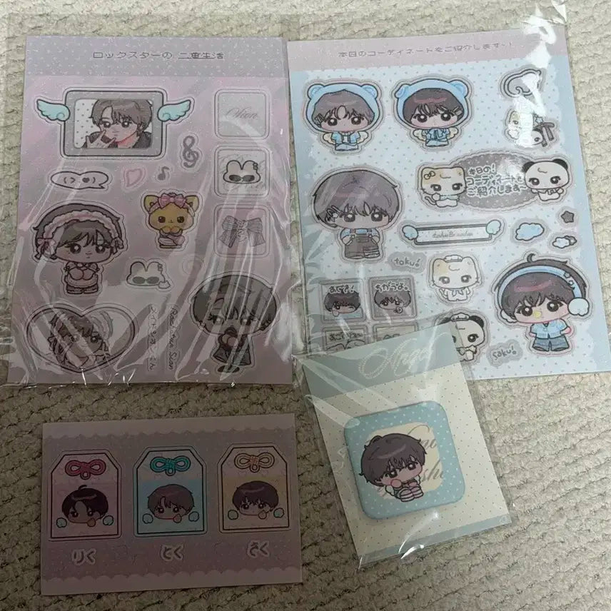 엔시티위시 비공굿 스티커 핀버튼