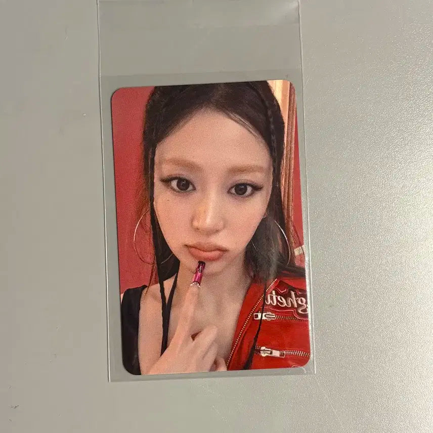 허윤진 포토카드 르세라핌 블루드림미디어 팬싸 팬사인회 미공포 특전 포카