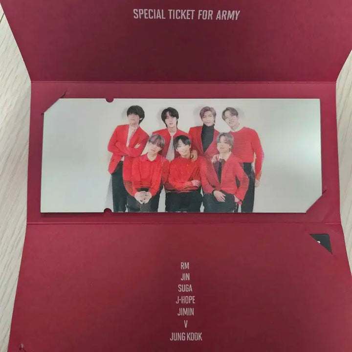 BTS 맵솔콘 랜티큘러 티켓