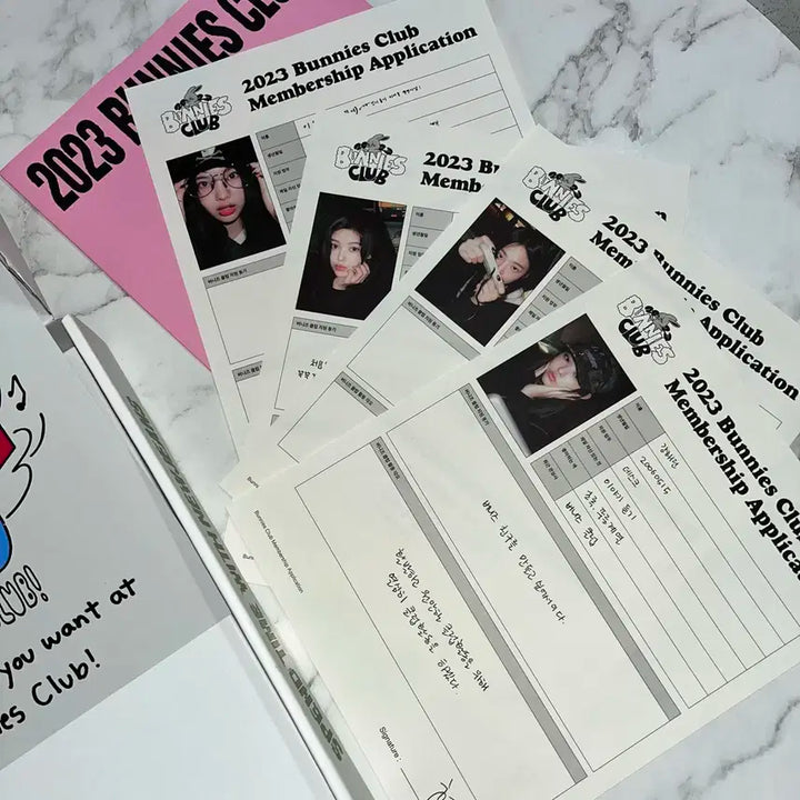 뉴진스 2023 시그 버니즈 클럽 세트 일괄