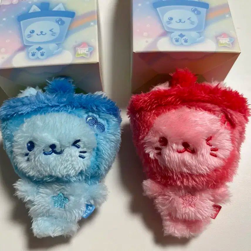 위시돌 컬러돌 버블냥 블루 레드(일괄)