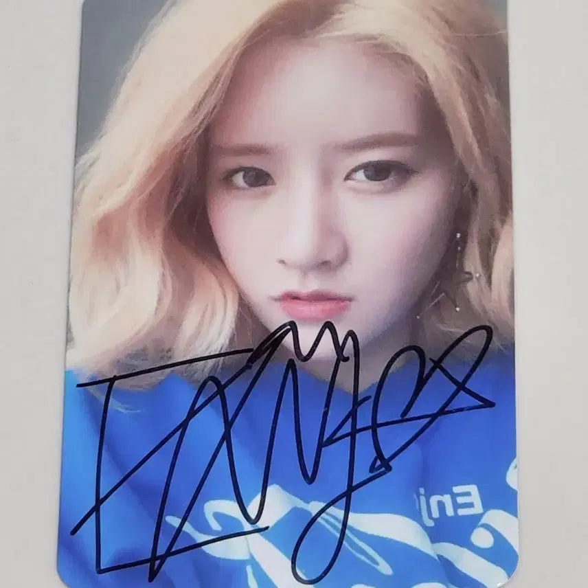 우주소녀 엑시 싸인 포카