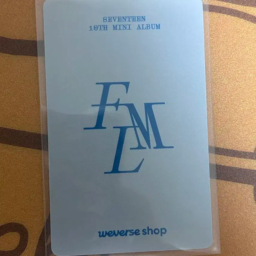 세븐틴 민규 fml 위버스 포카