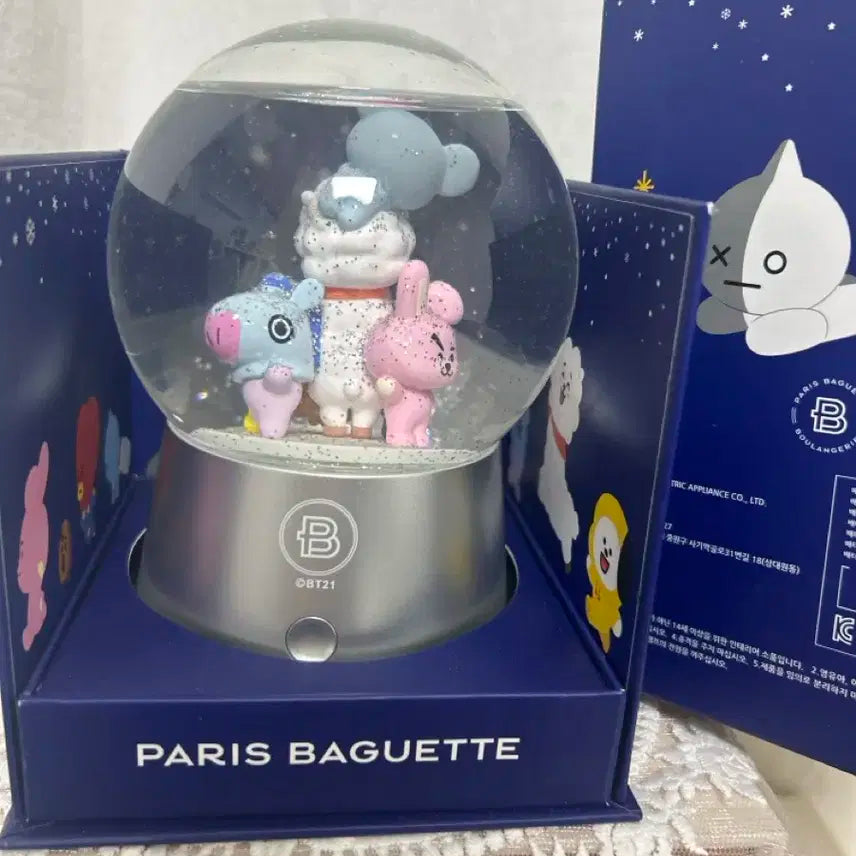 원가이하) 방탄소년단 bt21 한정판 크리스마스 스노우볼