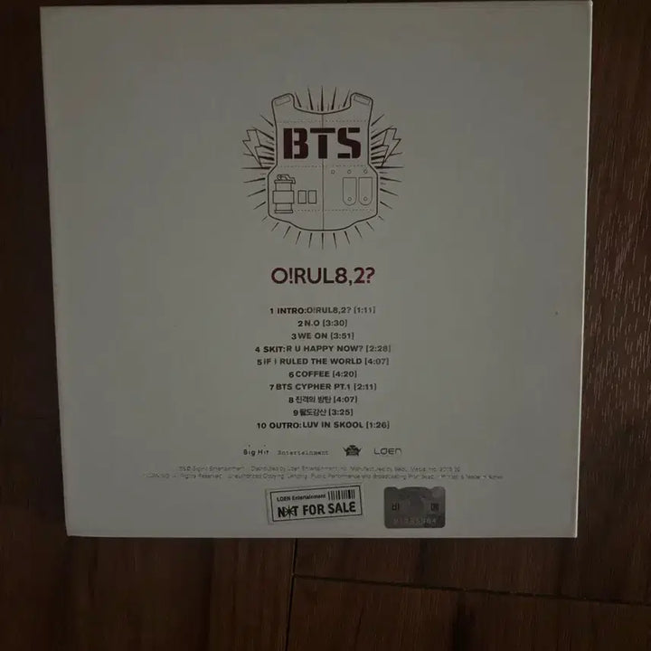 택포)BTS방탄소년단 O!RUL8,2? 싸인CD 앨범