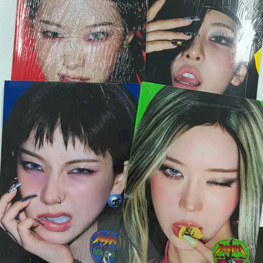 (4장세트) 에스파 리치맨 에너지버전 미개봉 앨범 카리나 윈터 지젤 닝닝