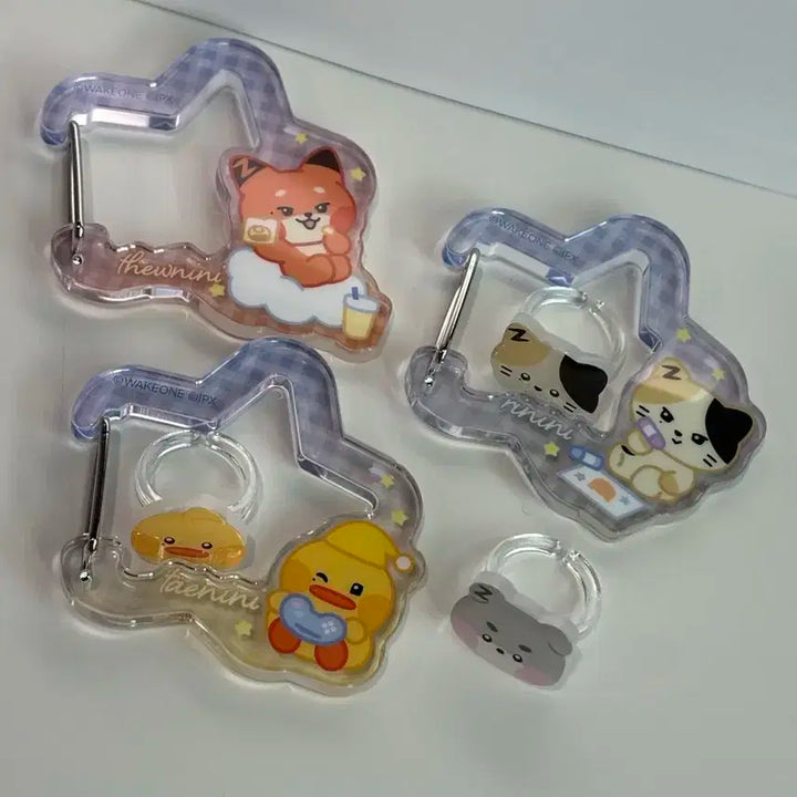 제로니 일본한정 로손 리니니 카라비너 아크릴반지 리키 제베원