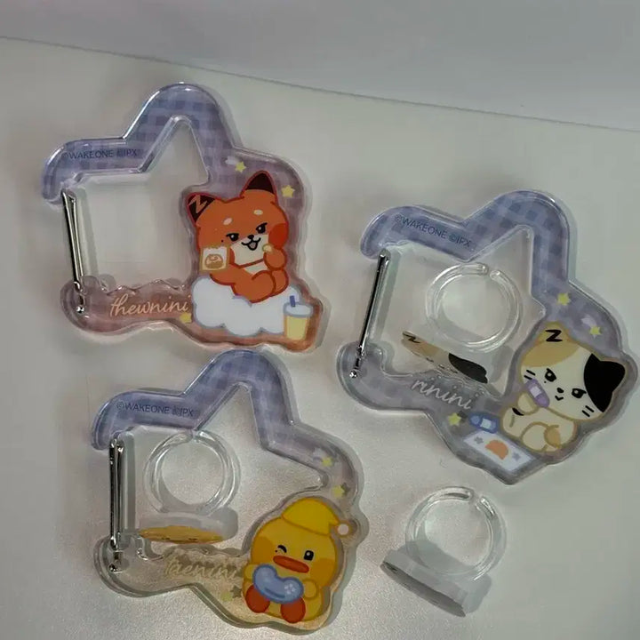 제로니 일본한정 로손 리니니 카라비너 아크릴반지 리키 제베원