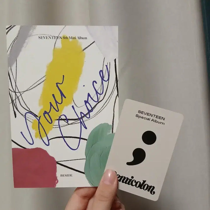 세븐틴 아타카 원우 캐럿반 + 민규 포카 및 미니 포스터