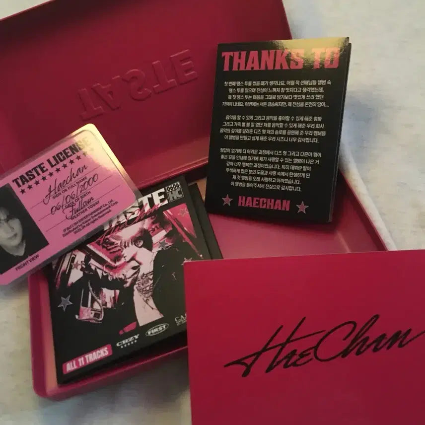 NCT 해찬 TASTE Tin Case ver. 틴 케이스 일괄 양도