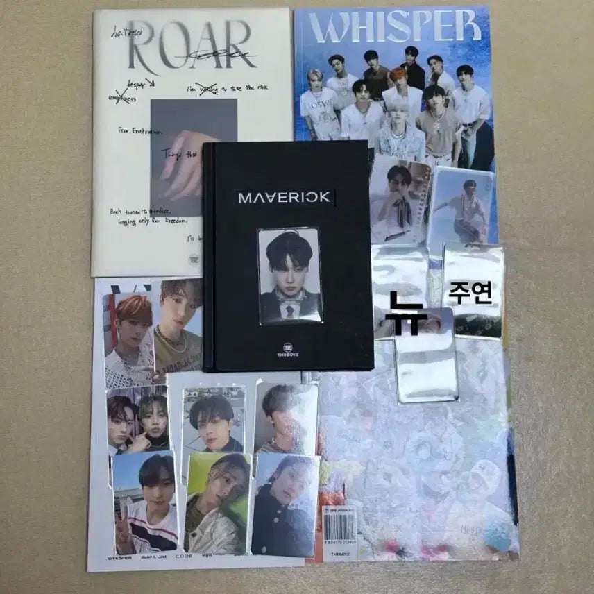 택포)더보이즈 굿즈 일괄 개봉앨범매버릭위스퍼로어포카