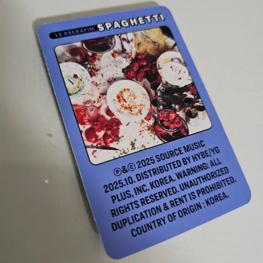 르세라핌 스파게티 컴팩트 앨범 홍은채 은채 랜덤 포카