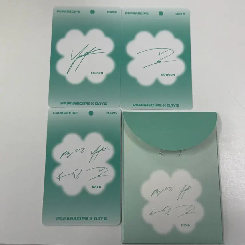 데이식스 파파레서피 1차 포카 (영케이, 도운, 단체)